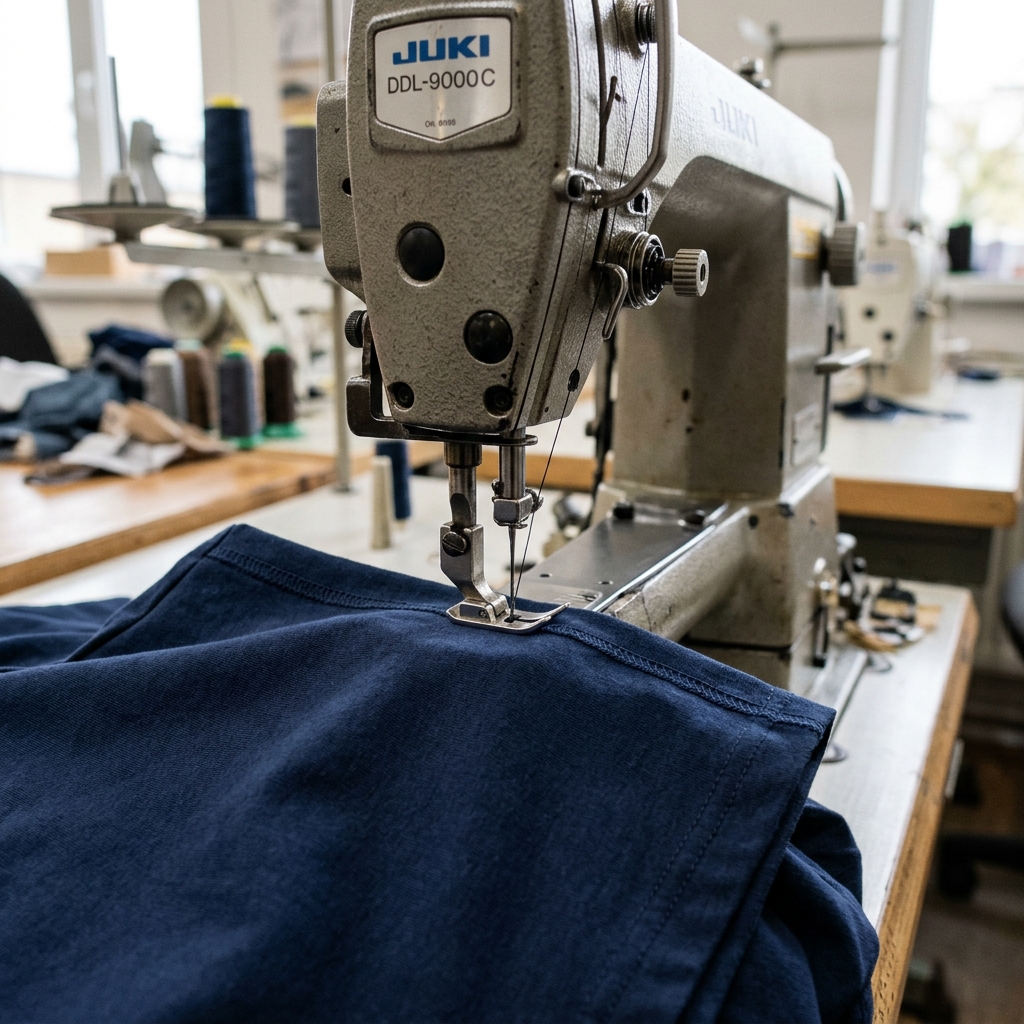 Garments stitching at Sri Shanmugam Exports